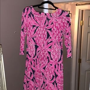 Lilly Pulitzer pink print dress